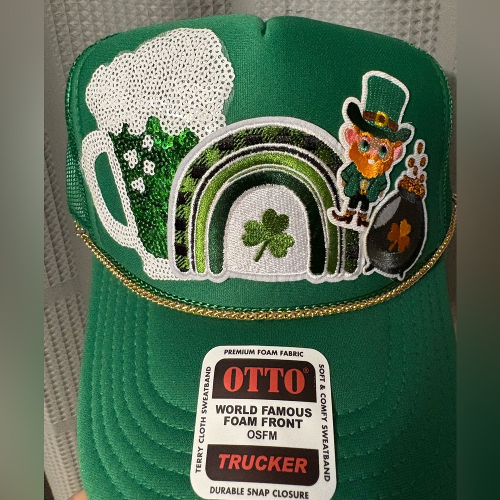 St. Patrick’s Day Custom Trucker Hat Otto Brand